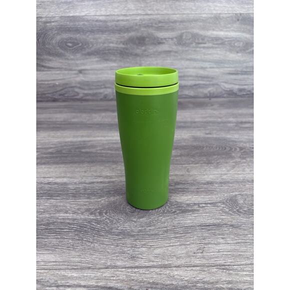 Aladdin ecycle Green Two Tone 16oz Travel Tumbler 100% Recycled Plastic - Picture 1 of 7
